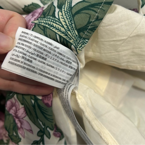 NWT Abercrombie & Fitch large Emerson Poplin floral puff sleeve mini dress - Picture 10 of 13